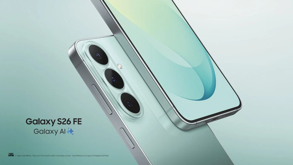 Samsung lança Galaxy S26 FE com One UI 9 de fábrica, processador Exynos 2500 e até sete atualizações de sistema