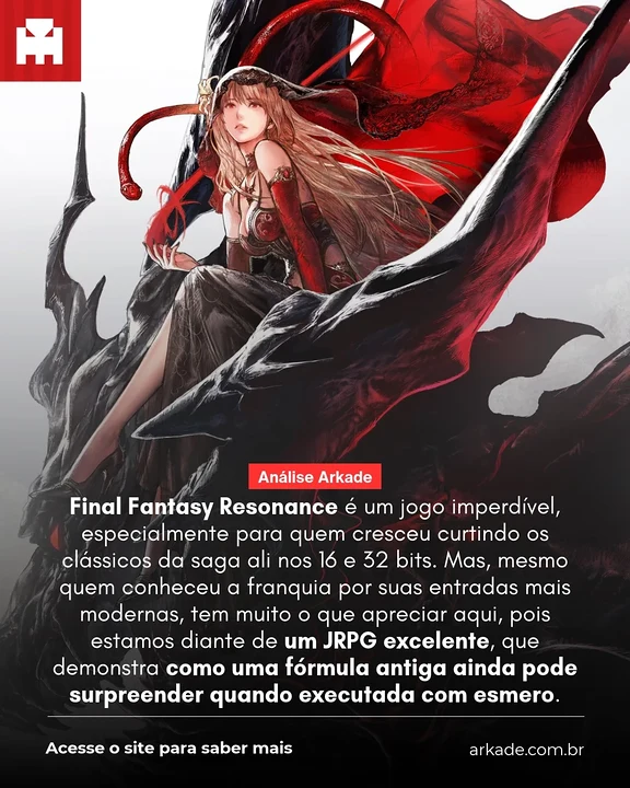 Publicação do Arkade no Instagram
