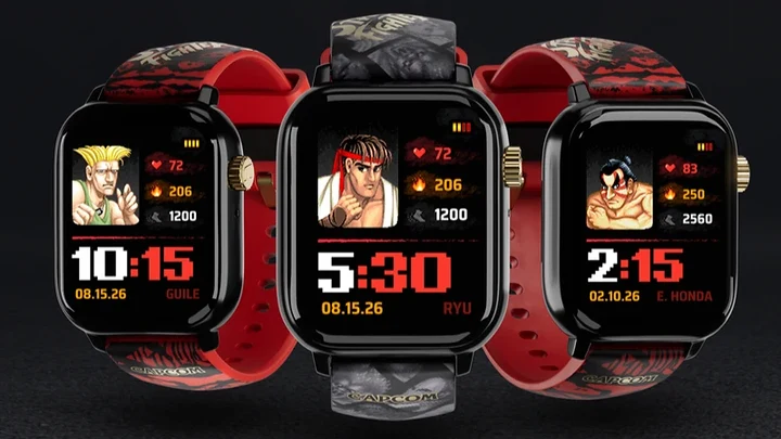 My Play Watch lança um relógio especial com temática de Street Fighter II, com uma versão do game adaptada para o pulso
