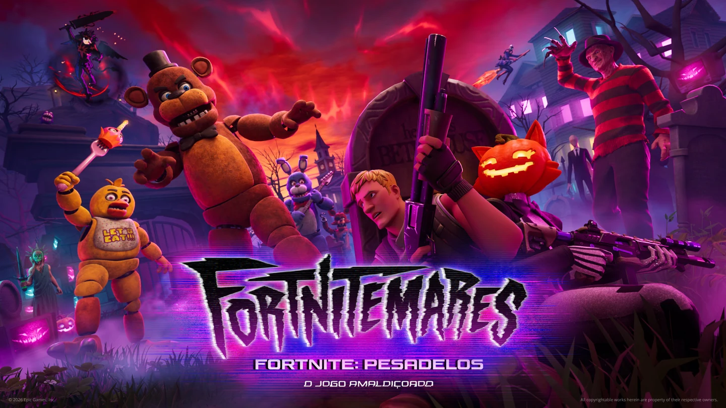Fortnitemares 2026 já está disponível no Fortnite, trazendo novidades de Halloween para o jogo
