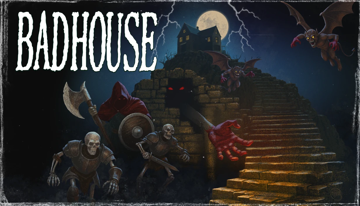 Bad House, jogo que mistura batalha automática com adventure, ganha demo na Steam
