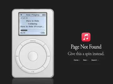 A Apple colocou um iPod de primeira geração com o jogo Brick totalmente jogável, na página 404 do Apple Music