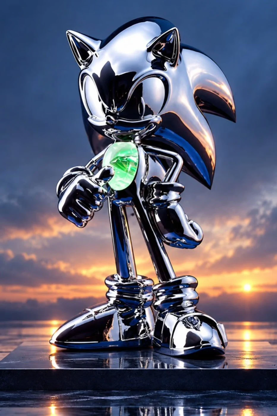 A SEGA vai vender uma figura do Sonic de 35 anos por cerca de US$ 20,8 mil, com DNA sintético dentro de uma Chaos Emerald (imagem 2)