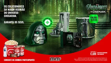 Cinemark lança coleção de Vingadores: Doutor Destino, incluindo pins metálicos em parceria com a Iron Studios