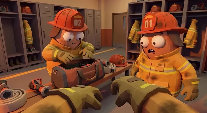 Flame and Blame traz aventuras cômicas de bombeiros cooperativo em um game que conquistou fãs apenas por vídeos orgânicos do Instagram