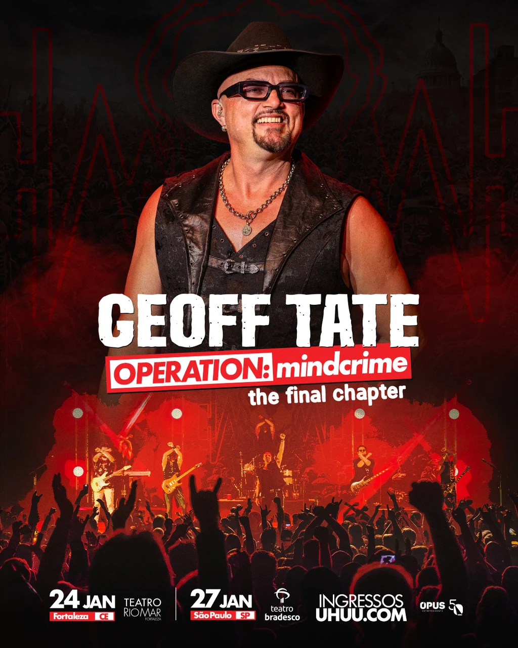 Geoff Tate volta ao Brasil em 2027 com a execução integral do álbum Operation: Mindcrime (imagem 2)