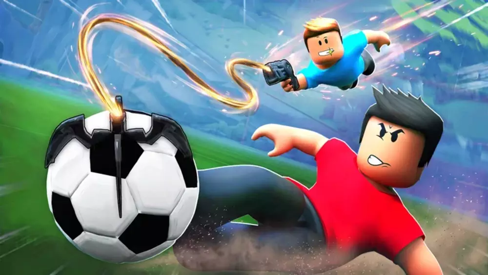 Illegal Soccer é o futebol do Roblox que tem arma, ganchos, mochila a jato e muito caos; só não tem árbitro.