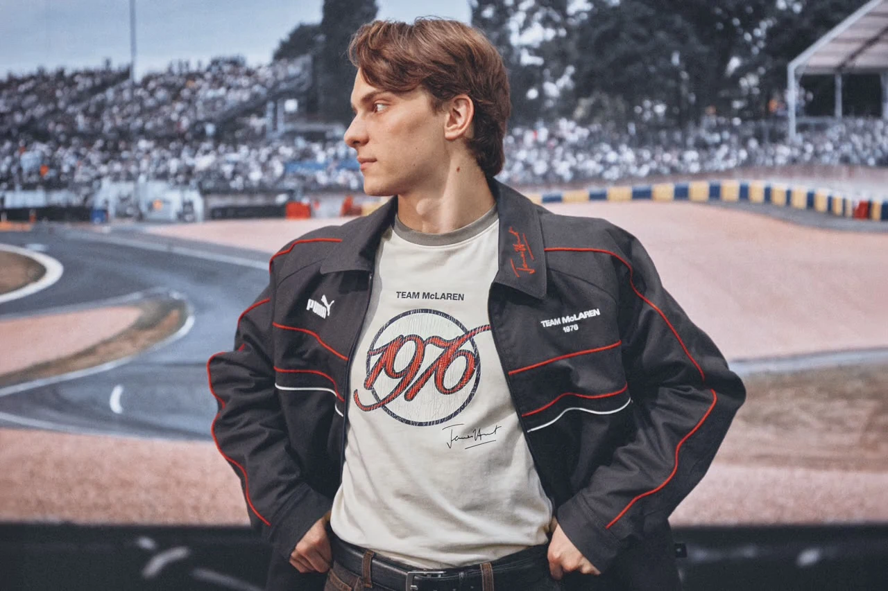 McLaren e Puma lançam juntas uma coleção inspirada no estilo de James Hunt, o polêmico campeão da F1 em 1976
