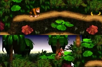 O port de PC nativo de Donkey Kong Country tem modo coop com tela dividida e Donkey e Diddy explorando as fases de forma independente