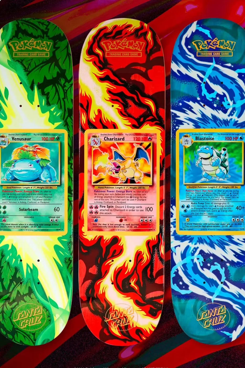 Pokémon e Santa Cruz lançam skates em blind bag para os 30 anos da franquia, com 30 designs e estreia em 17 de outubro