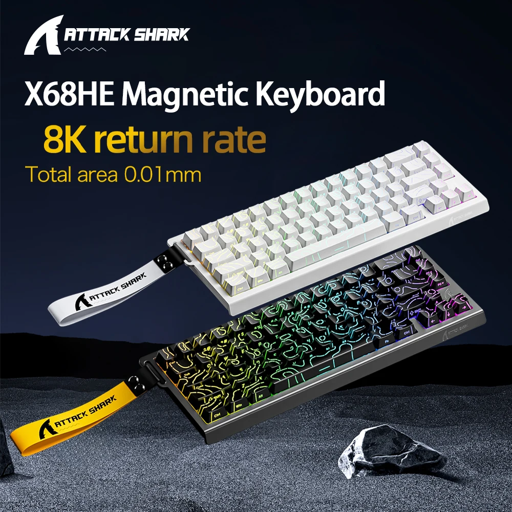 Foto de produto: Teclado magnético Attack Shark X68HE, à venda na AliExpress