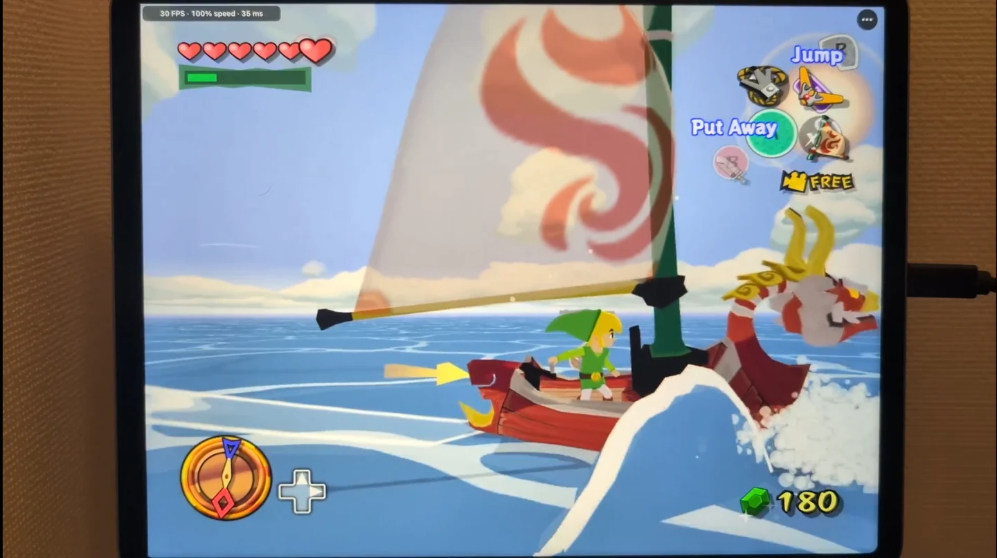 The Legend of Zelda: The Wind Waker é mais um game da Nintendo que está rodando nativamente no iPhone e iPad