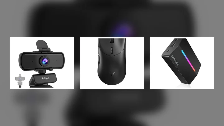 Garimpo Gamer: Webcam FIFINE K420 1440p, Mouse sem fio Rapoo VT7 Max, Placa de captura FIFINE V3 4K