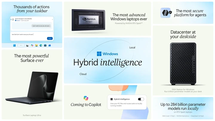Windows vira plataforma de "inteligência híbrida": Microsoft libera o MXC para agentes de IA e abre pré-venda de notebooks com RTX Spark